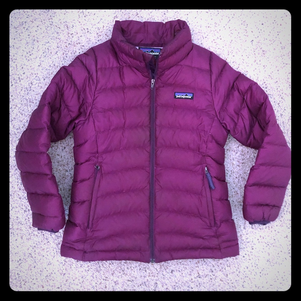 ❄️💜 Girls Patagonia Puffer 7-8 EUC 💜 ❄️